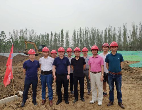 院領(lǐng)導(dǎo)赴2019北京世園會(huì)湖南展園施工現(xiàn)場(chǎng)指導(dǎo)工作