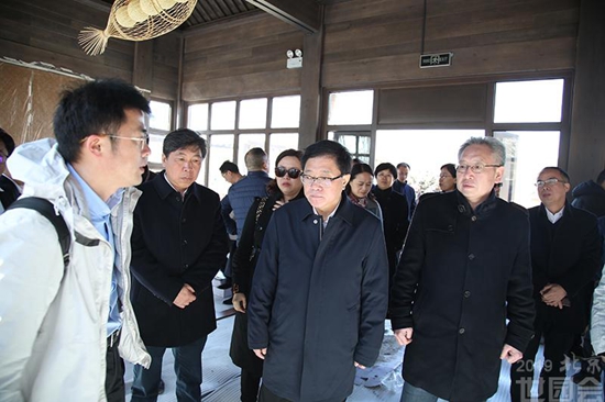 陳文浩副省長檢查指導北京世園會湖南展園展館建設